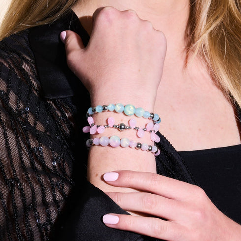Vergoldetes Mint | Traumlandschaft Opal Kaskadenarmband
